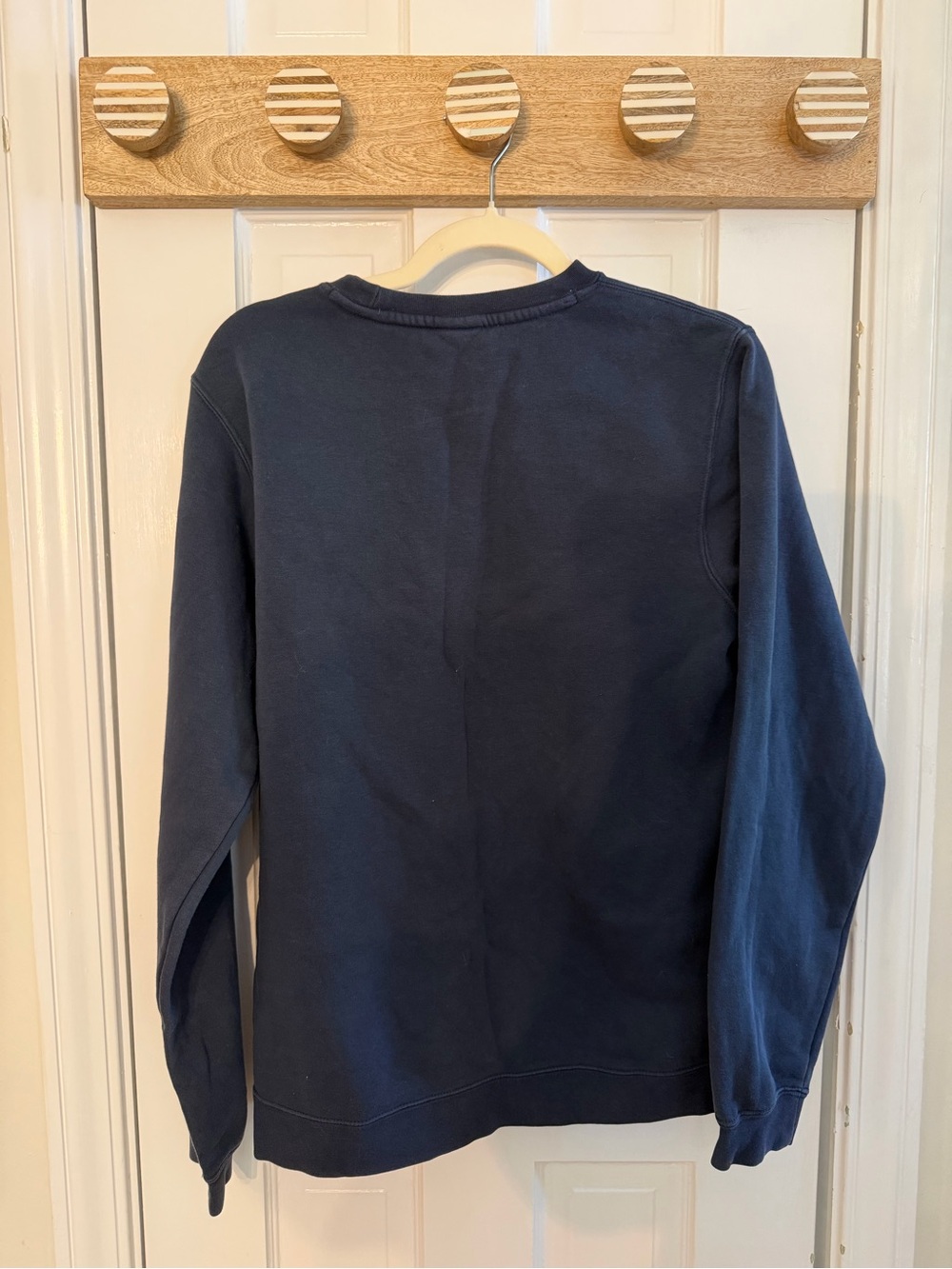 Nike Navy Vassar Crewneck Sweatshirt with White Logo - Picture 2 of 3